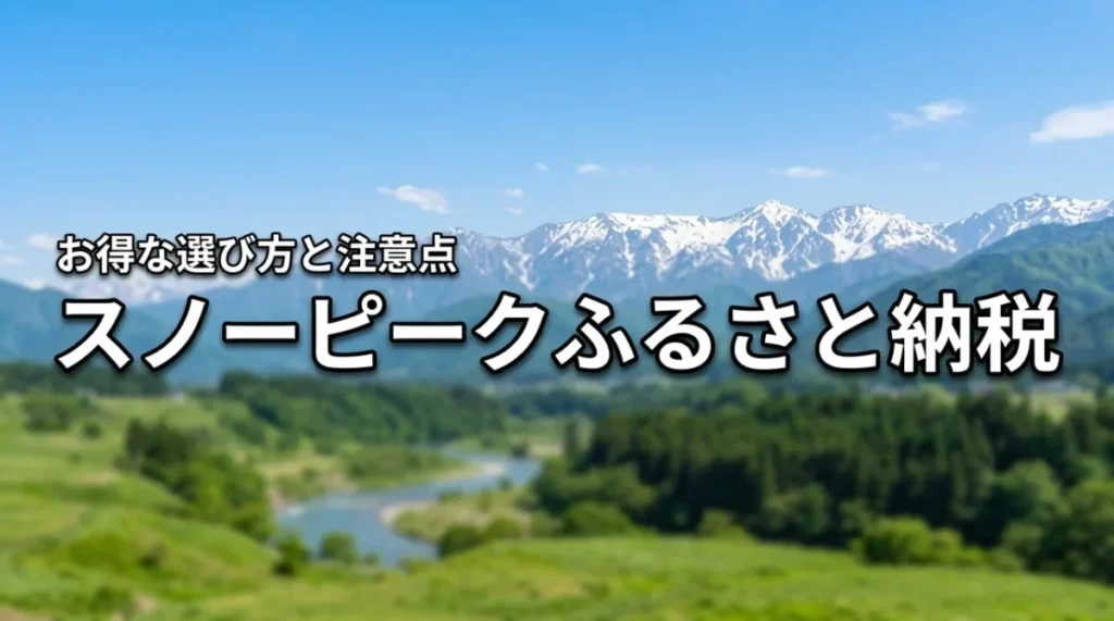 ふるさと納税のスノーピークはどこがお得？失敗しない返礼品の選び方と注意点