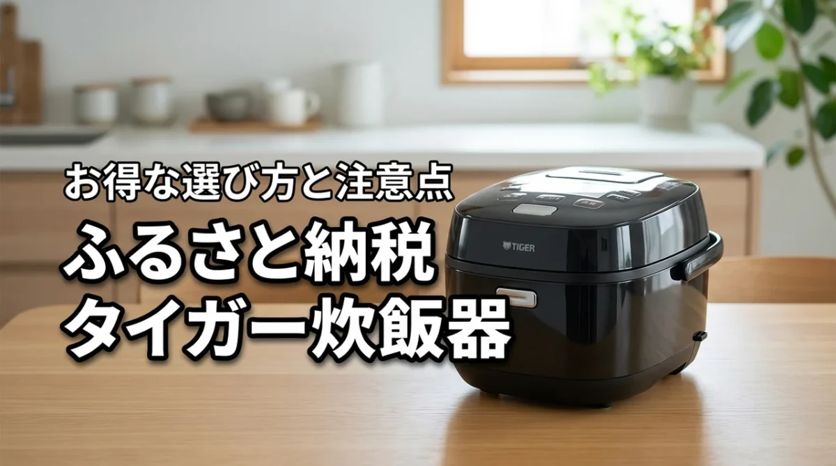 ふるさと納税でタイガーの炊飯器はどれが一番お得?失敗しない選び方と注意点