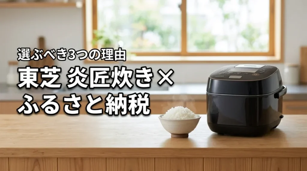 【最高傑作】東芝の炊飯器「炎匠炊き」をふるさと納税で選ぶべき3つの理由