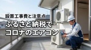 コロナのエアコンをふるさと納税で頼んでも大丈夫?設置工事費や注意点を詳しく解説