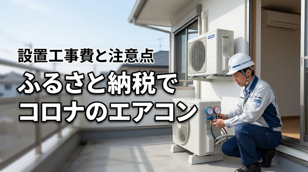 コロナのエアコンをふるさと納税で頼んでも大丈夫？設置工事費や注意点を詳しく解説