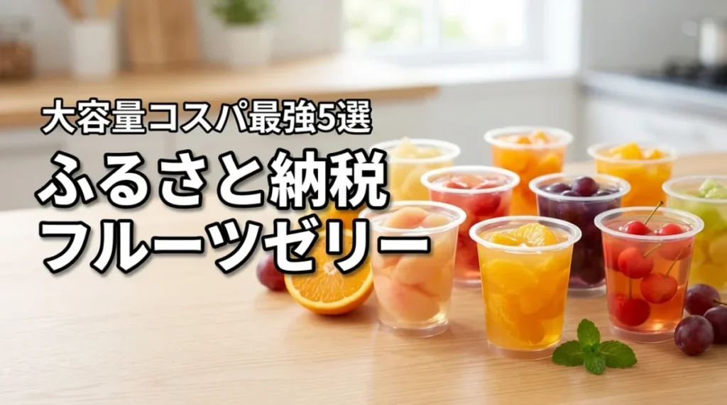 ふるさと納税のフルーツゼリーおすすめ5選！コスパ最強の大容量品を厳選比較