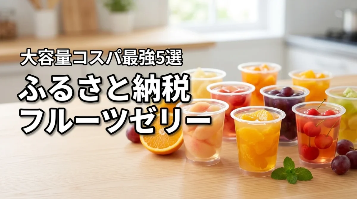 ふるさと納税のフルーツゼリーおすすめ5選！コスパ最強の大容量品を厳選比較
