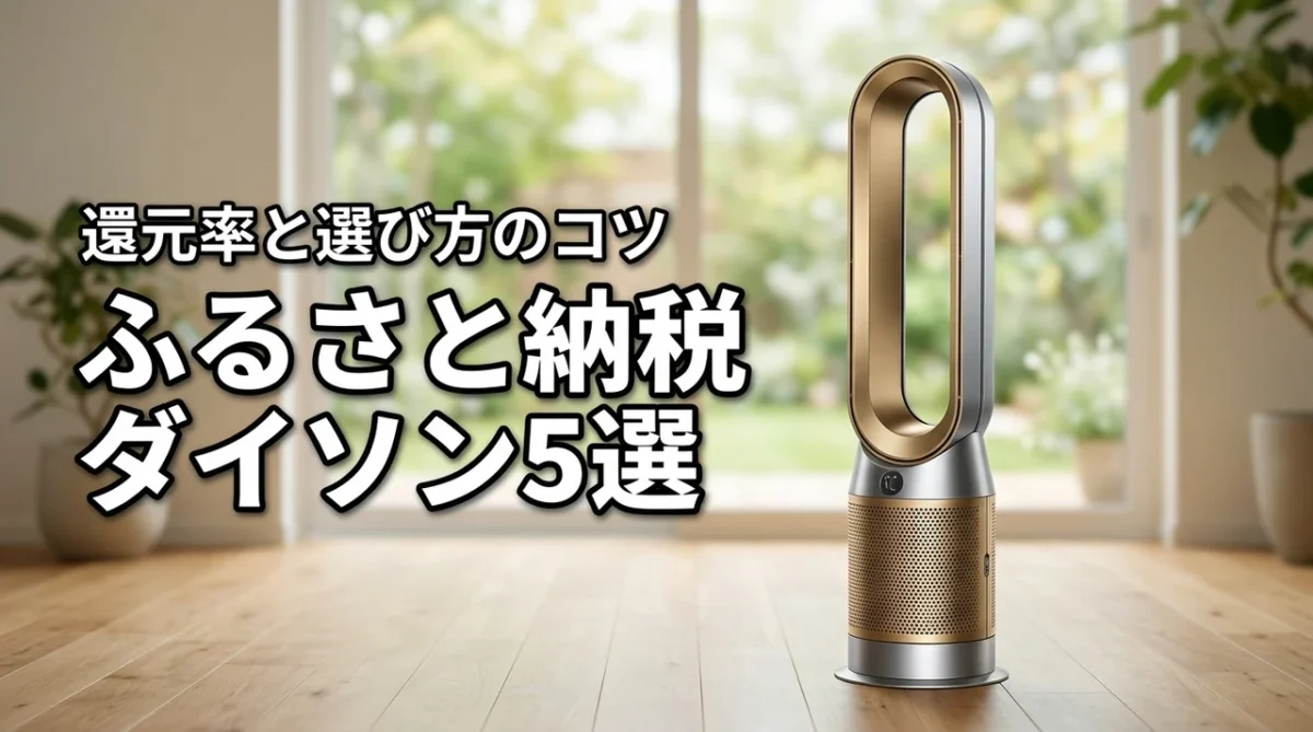 【メリット5選】ふるさと納税でダイソンの扇風機を選ぶコツ!還元率や在庫も確認