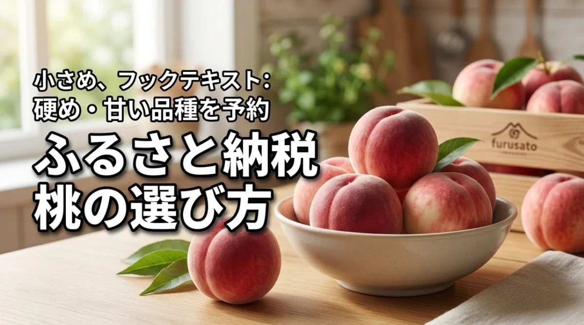 ふるさと納税で桃のおすすめはどれ？硬めや甘い品種を予約で確実に選ぶコツ