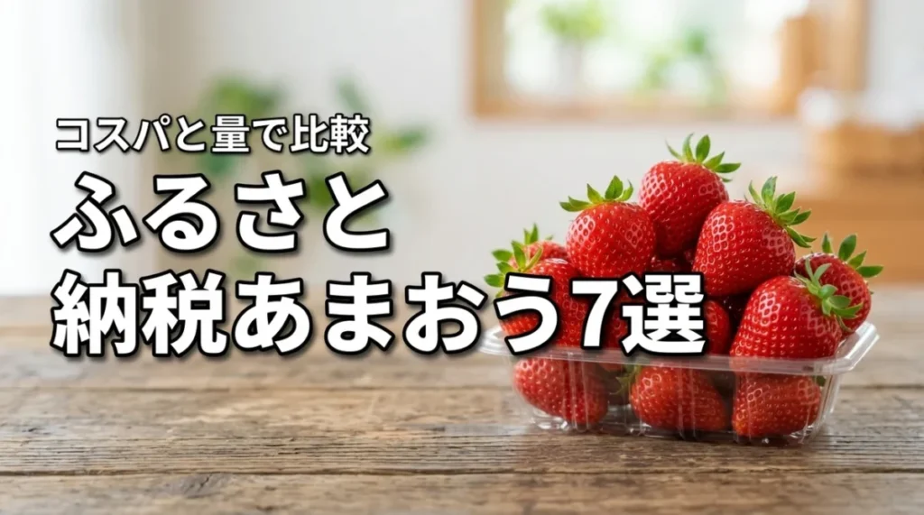 ふるさと納税であまおうのおすすめに迷ったら？コスパと量で選ぶ自治体7選を比較