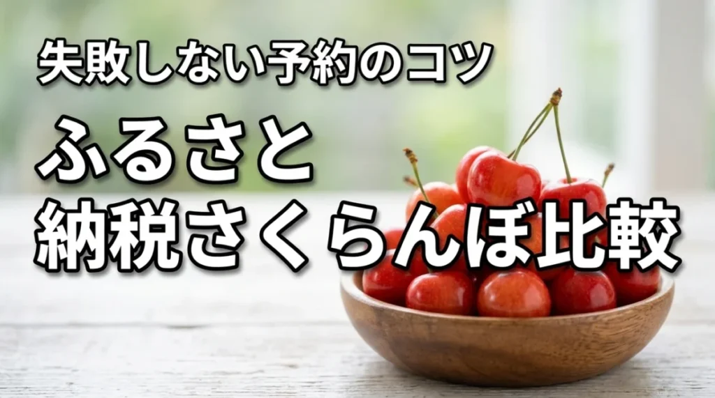 ふるさと納税のさくらぼで迷うなら？おすすめ品種の比較と予約のコツを解説