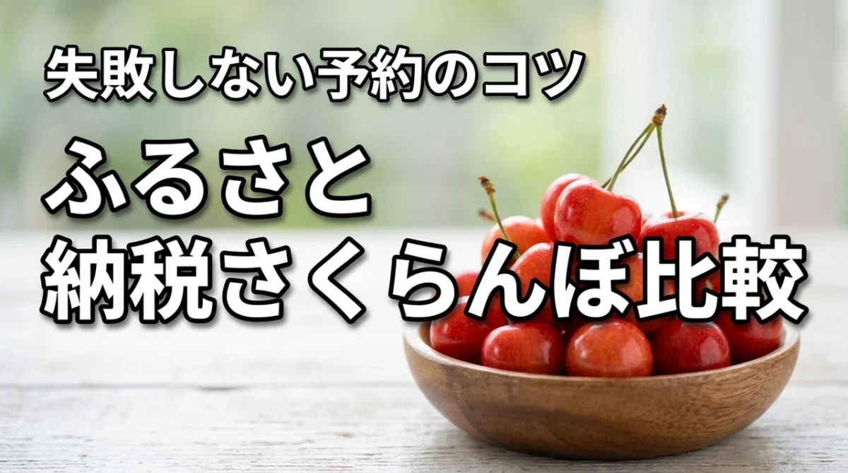 ふるさと納税のさくらぼで迷うなら？おすすめ品種の比較と予約のコツを解説