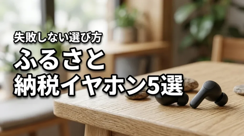 ふるさと納税でイヤホンをもらうメリットは？おすすめ5選と失敗しない選び方