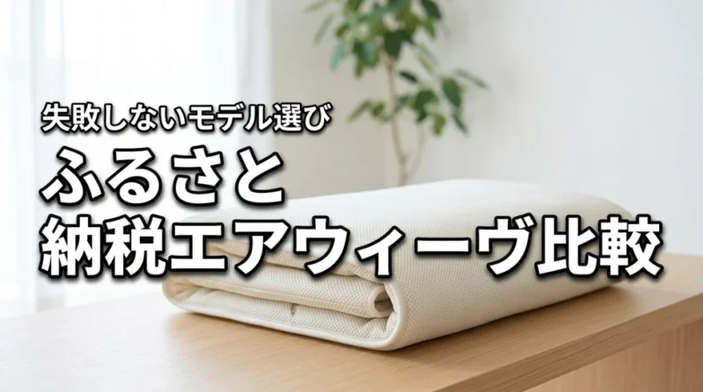 ふるさと納税でエアウィーヴはどれが良い？各モデルの違いや注意点を分かりやすく比較